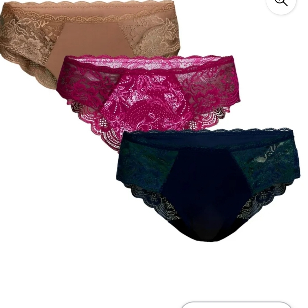 3 Pack XXL/20 Micro and Lace Hipster Panties New